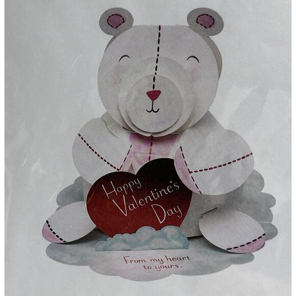 American Greetings Magic Moments Displayable Pop-Up Valentines Day Card Lot of 3 - Picture 4 of 4
